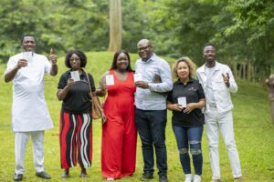Guests as they named the trees they planted.